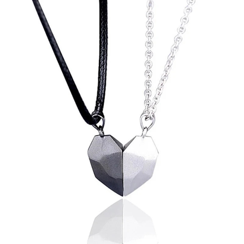 Collares Besties de Corazón Magnético para 2