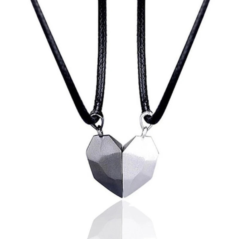 Collares Besties de Corazón Magnético para 2