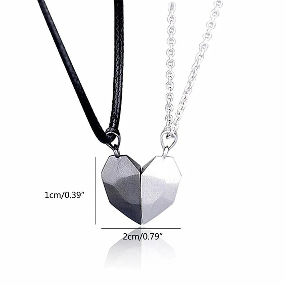 Collares Besties de Corazón Magnético para 2