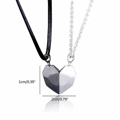 Collares Besties de Corazón Magnético para 2